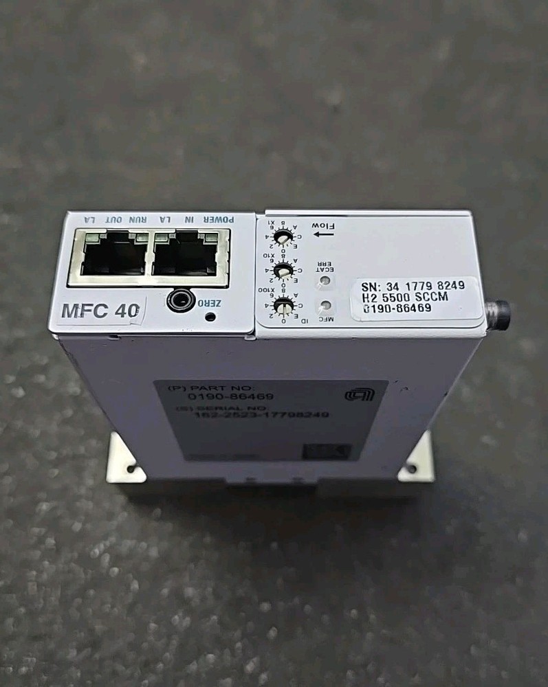 Applied Materials Ethercat 0190-86469 Mass Flow Controller Gas H2 5500 SCCM