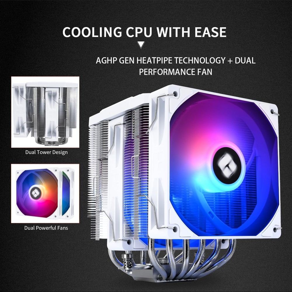 Peerless Assassin 120 Digital ARGB White CPU Air Cooler,...