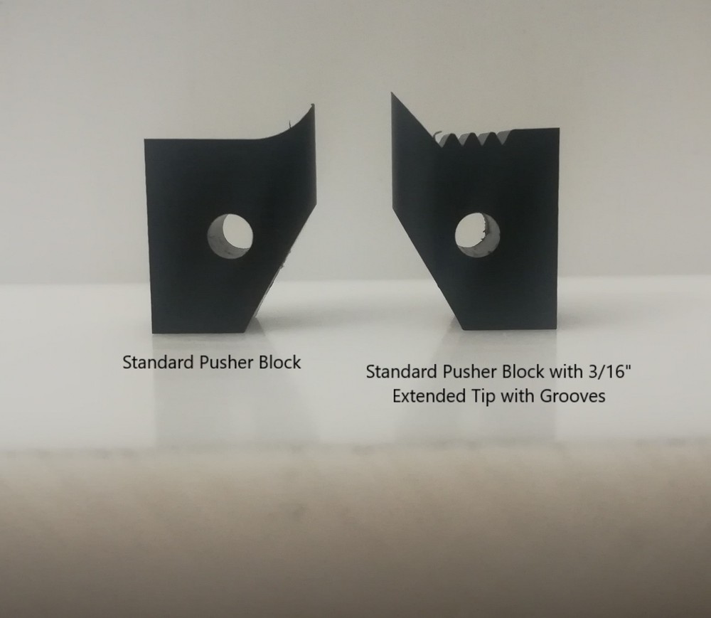 Pitney Bowes / Surefeed - 18007-015 Pusher Block with 3/16" Grooved Tip