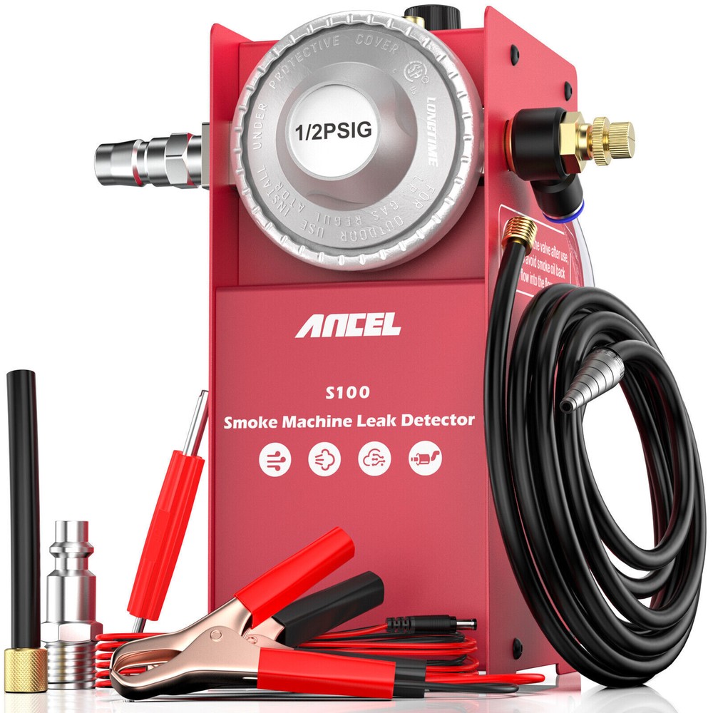 12V Spark Plug Tester Dual Hole Analyzer & EVAP Smoke Machine Diagnostic Tool