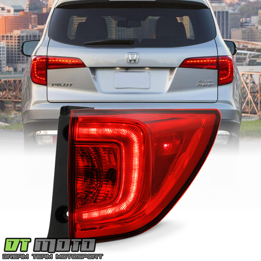 For 2016 2017 2018 Honda Pilot Factory LED Tail Light Lamp Outer Passenger Side