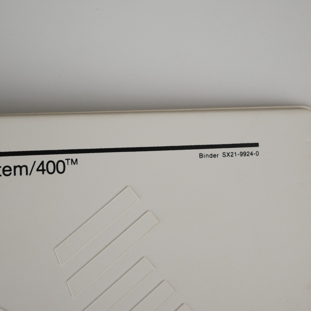 Vintage IBM AS/400 Binder