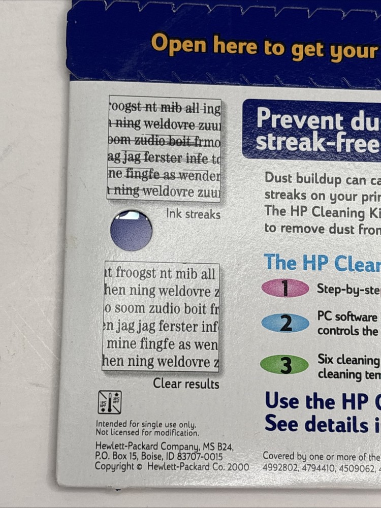 HP Cleaning Kit Software - win 95/98 or NT