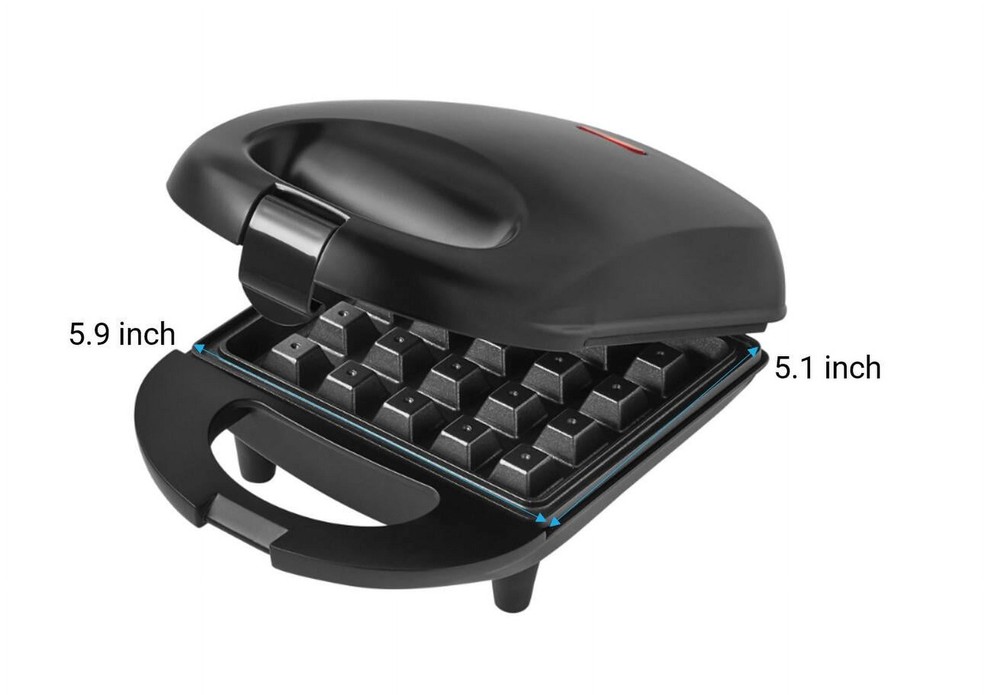 Compact Single Slice Waffle Maker with Cool Touch Handle