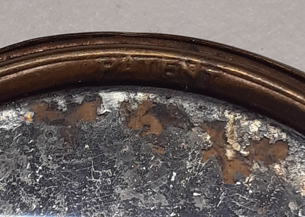 ANTIQUE ART NOUVEAU SMALL HAND MIRROR