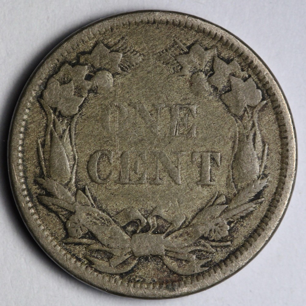 1858 S.L. Flying Eagle Cent Penny VF E120 WEM
