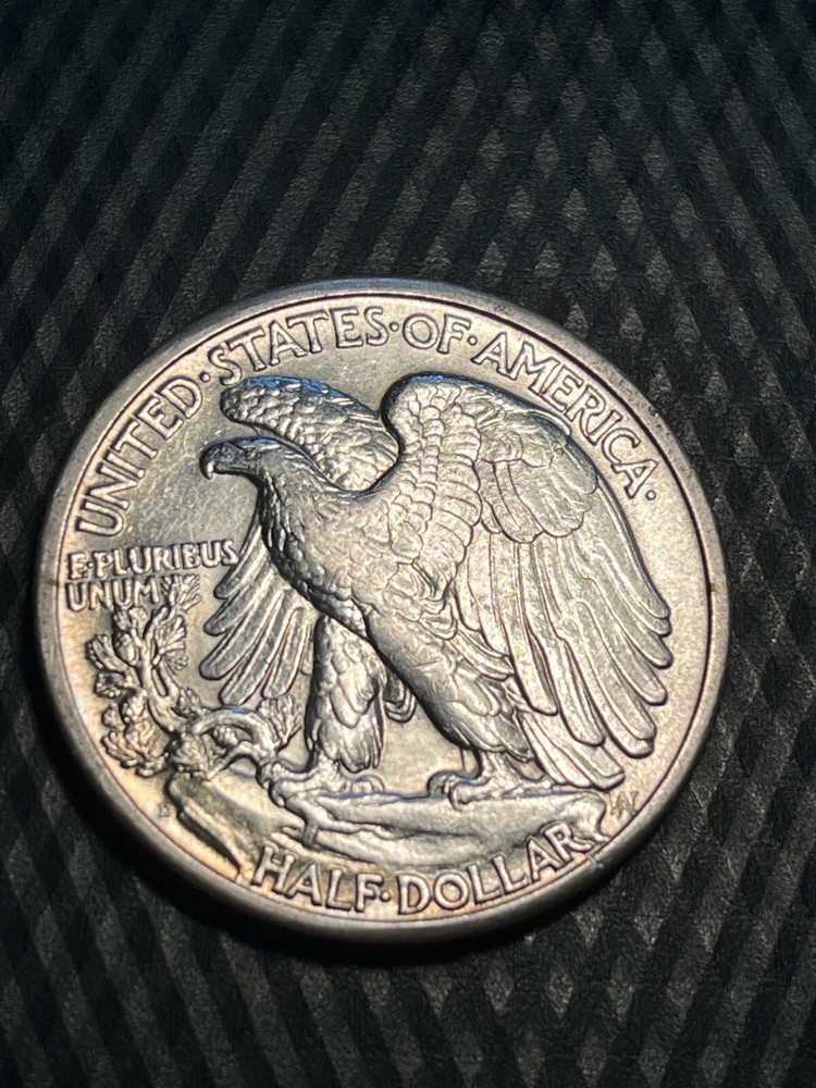 1944 D Walking Liberty Half Dollar AU+ Slider Sharp Strike