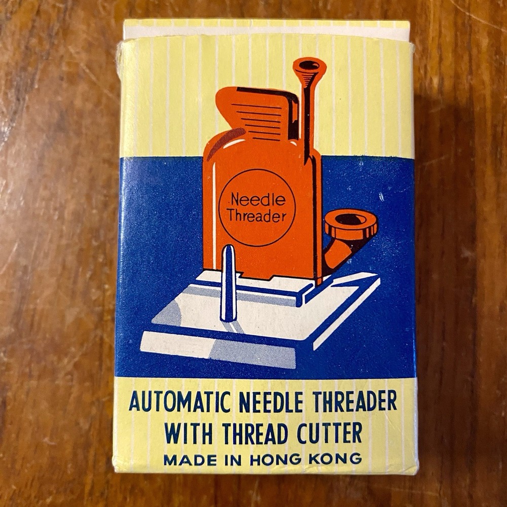 Vintage Automatic Needle Threader With Thread Cutter In Original Box