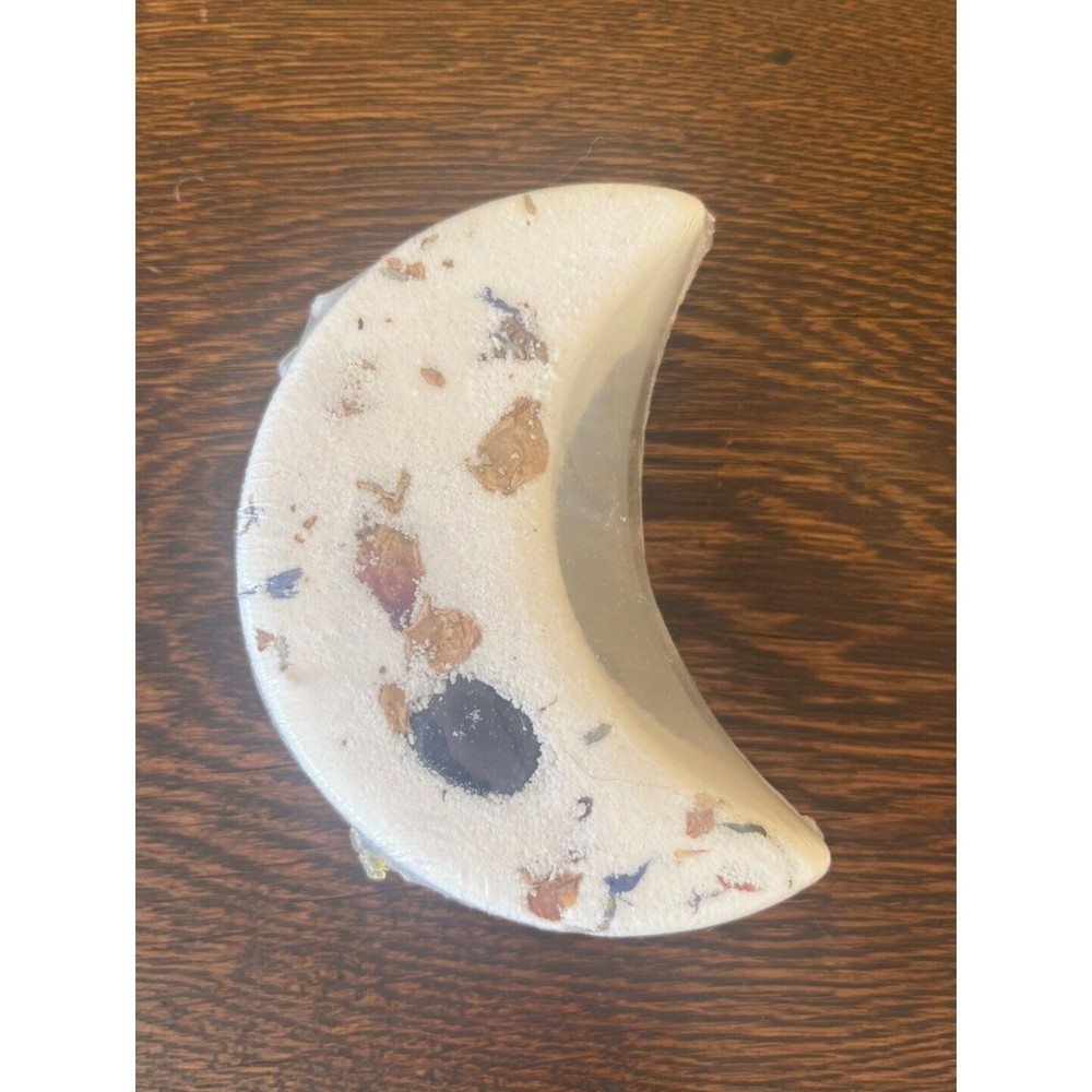 Moon Shaped Bath Crystal Bath Bomb - Stocking Stuff - Gift for Her