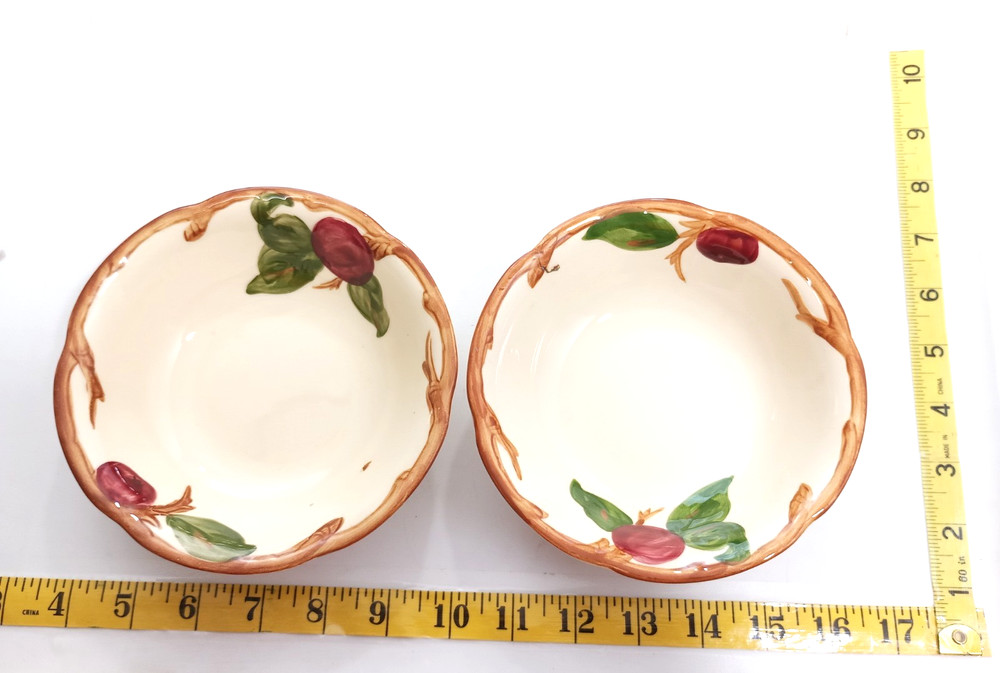 Two medium Franciscan plate replacement lot apple themed