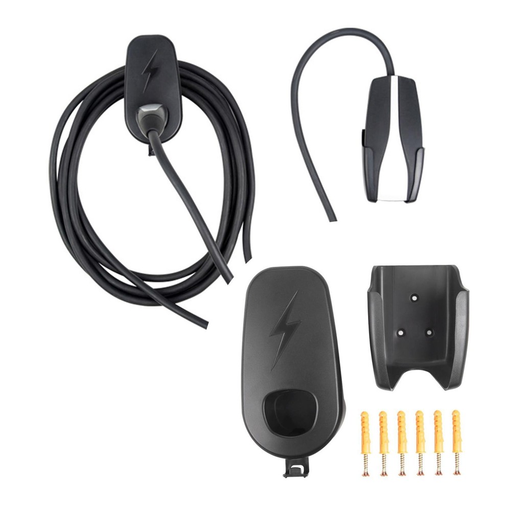 Efficient Electric Vehicle Charging Cable Organizer for Model Y - Wall Mount