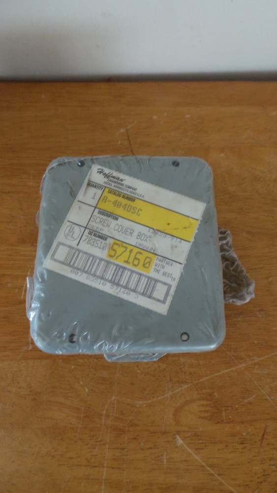 HOFFMAN SCREW COVER BOX ! DEEP DRAWN ! A-404DSC !