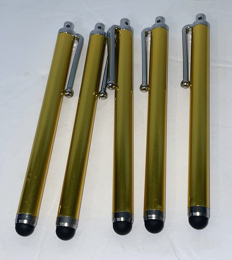 5 Gold Capacitive Touch Screen STYLUS Pen Universal For Android & Iphone iPad