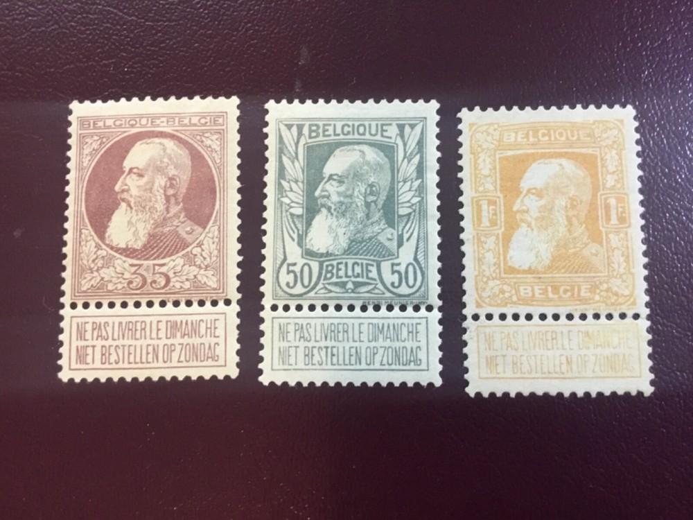 ICOLLECTZONE  Belgium 88-90 VF hinged CV $233