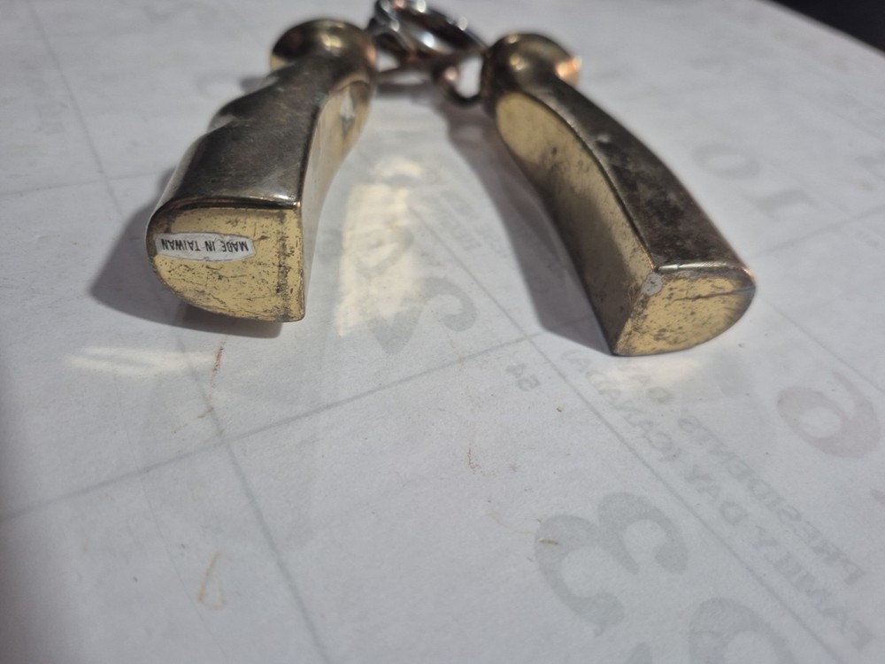 Vintage Solid Brass Exercise Hand Grip Hand Strengthen Exercise Gripper Spring
