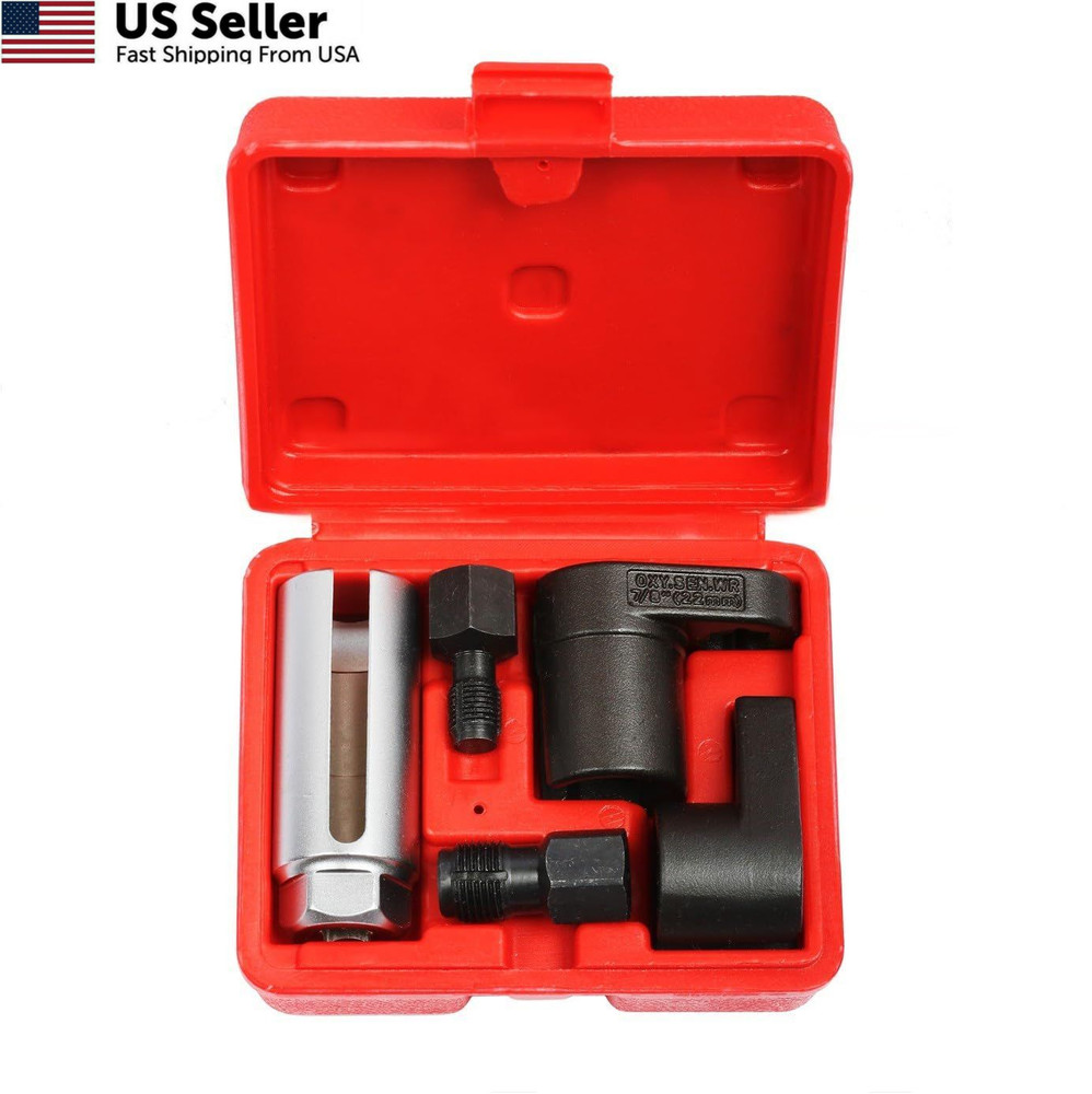 5Pc Set Oxygen Sensor Socket Wrench and Thread Chaser One Size