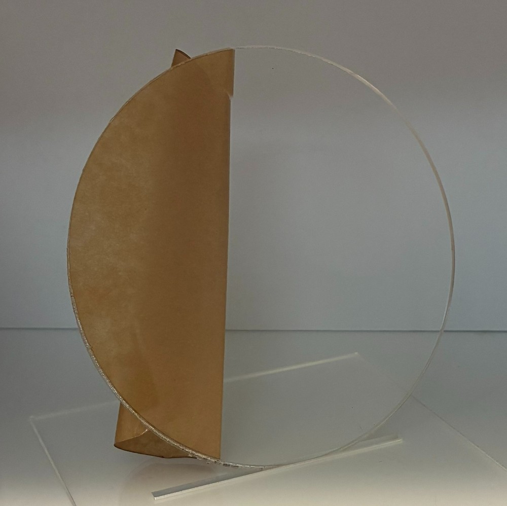 (4-Pack)-Acrylic Circle Disc-0.090" (3/32") thick-Clear-4" Diameter