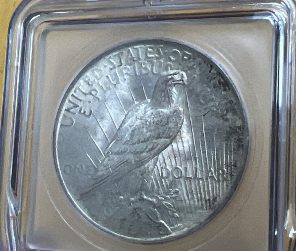 1923 $1 Silver Peace Dollar - ICG MS64