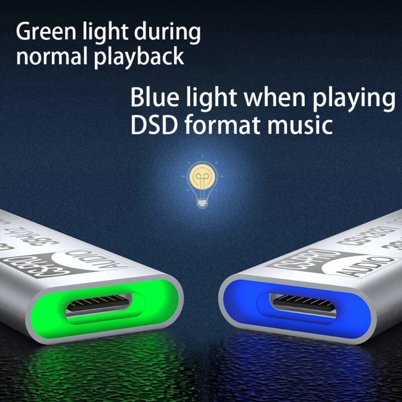 Headphone Amplifier CS43198 DSD64-258 Decoding Dongle USB C Decoding 32Bit
