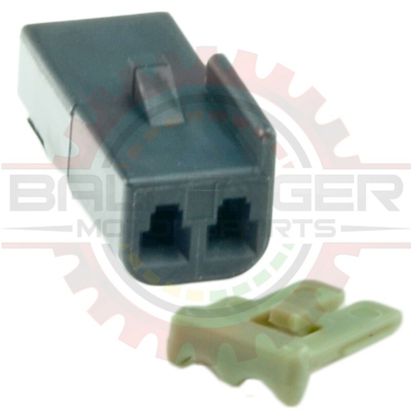 For GM Delphi Packard Black Plug 2 Way Unsealed Metripack 150 Connector Assembly