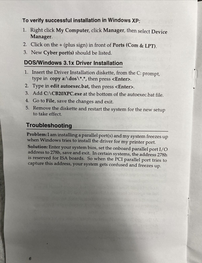 SIIG 16550 Fast Serial 16-Byte Buffer Board Ver. 1.0
