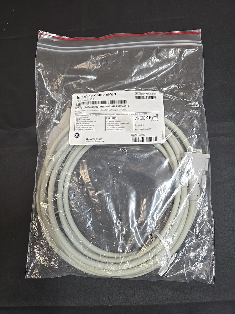 GE 2017098-003 Interface Cable ePort PDM to Host 15ft