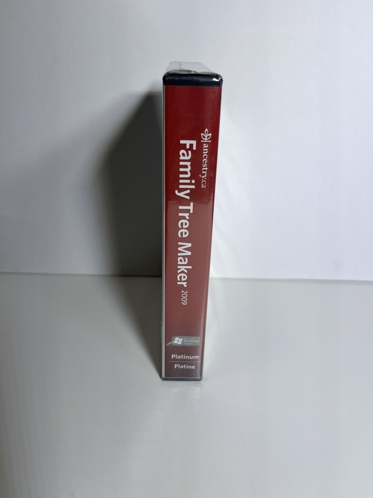 Family Tree Maker 2009 Platinum Computer Software for PC Windows by Ancestry.ca