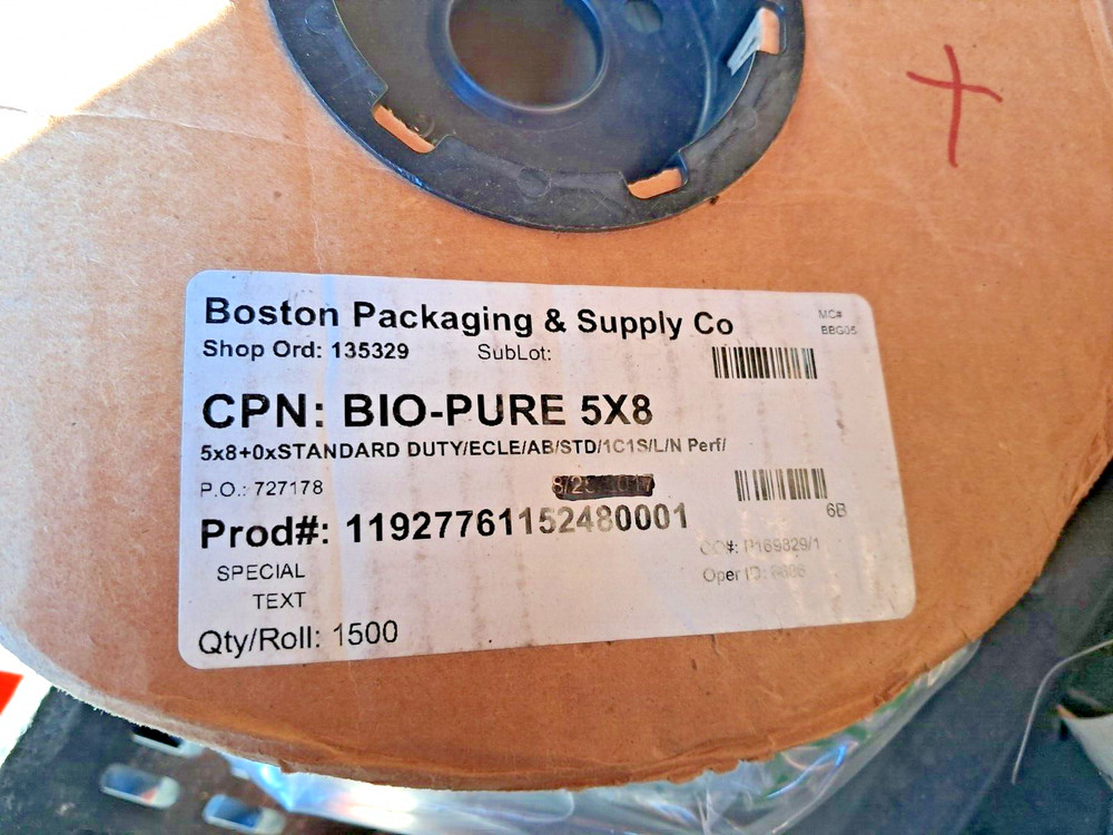 8"x5" Plastic Bags on Rolls 100% Biodegradable