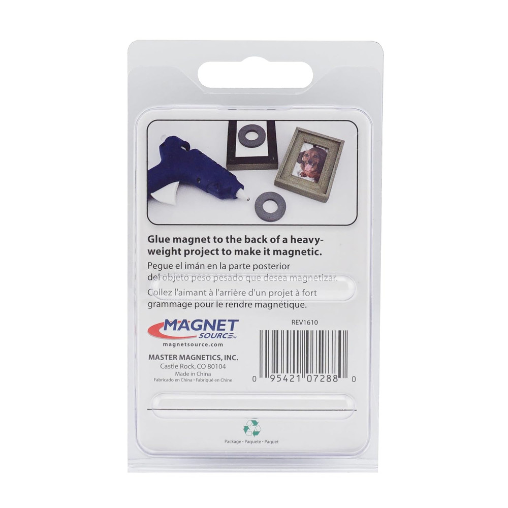 Ceramic Ring Magnets - 1.75" Outer Diameter, 0.865" Inner Diameter, 0.225" Thick