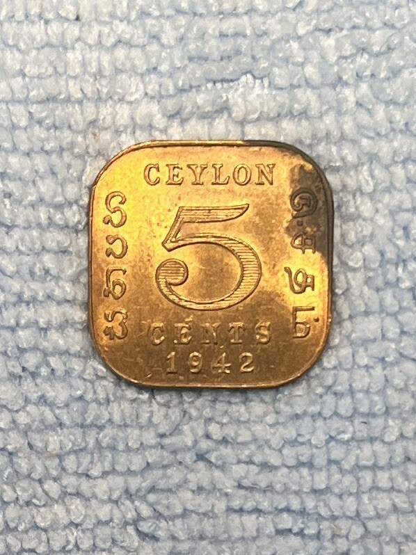 Ceylon -  5 Cents 1942