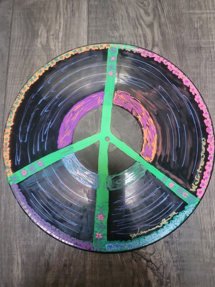 Handpainted 12"vinyl Record