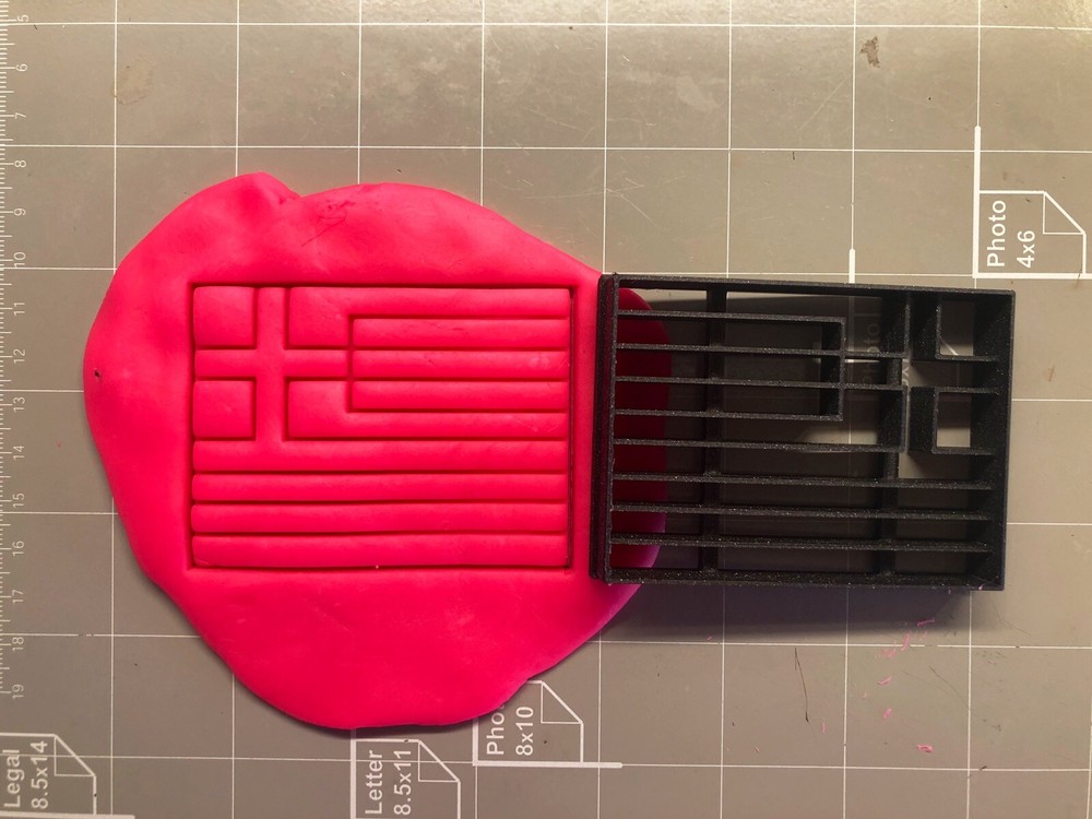 Greece Flag Cookie Cutter