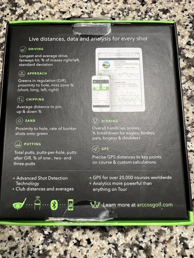 Arccos Golf 360 Performance Tracking System GPS Tracker