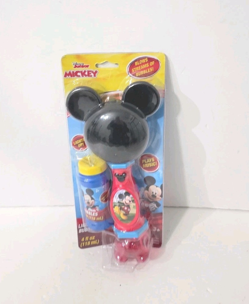 Disney Mickey Mouse Light Sound Musical Bubble Wand Bubble Solution