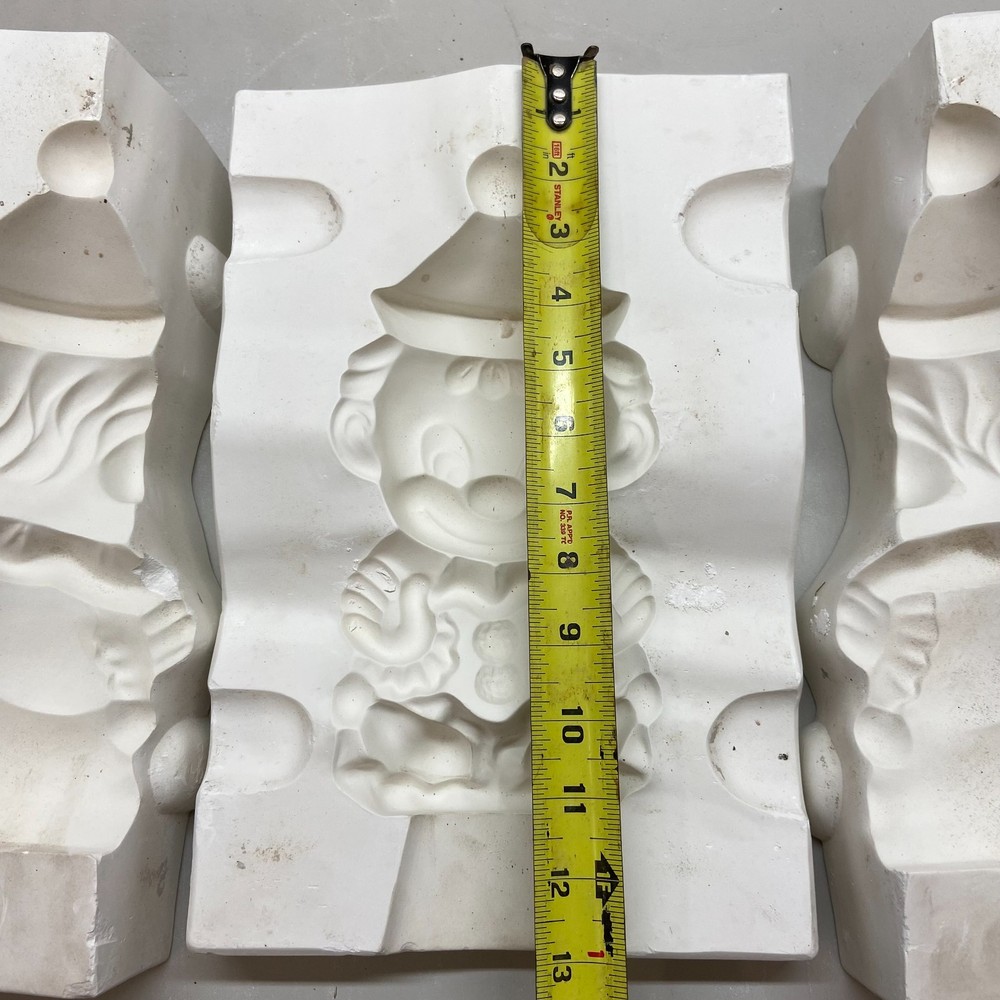 Ceramic Slip Casting Mold Clown Sitting Figure Byron
