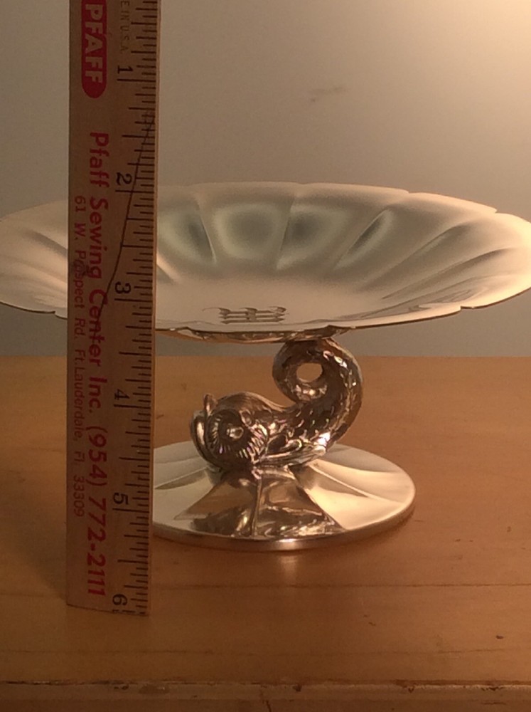 vintage silver plate candy dish BY "Pairpoint"