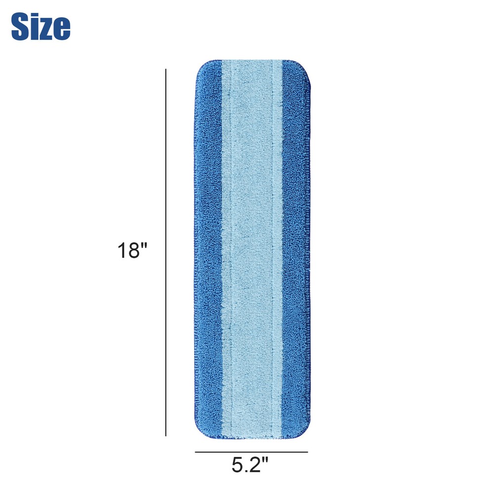 3Pcs Replacement Microfiber Cleaning Refill Pads For Bona Mop 18" Reusable Tools
