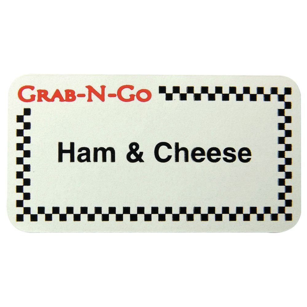 HUBERT® "Ham& Cheese" Labels - 1 3/4"L x 7/8"H