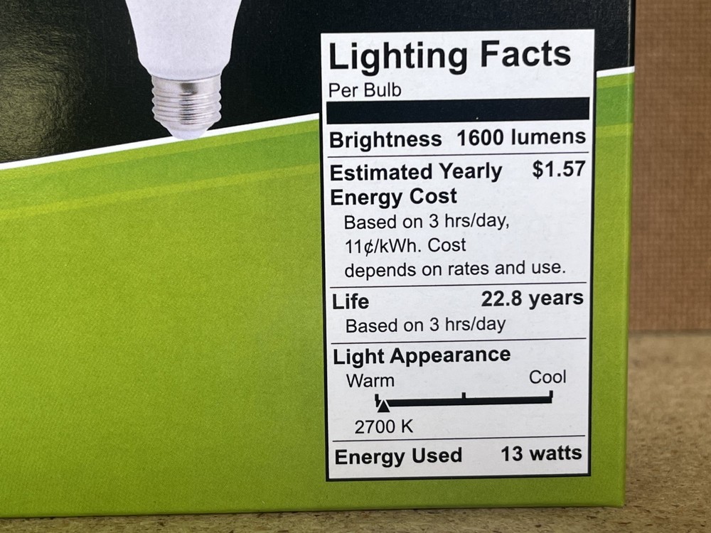 4 Pack Maxlite 13W LED Bulb = 100 watt replace A19 Soft White 2700K LED Light