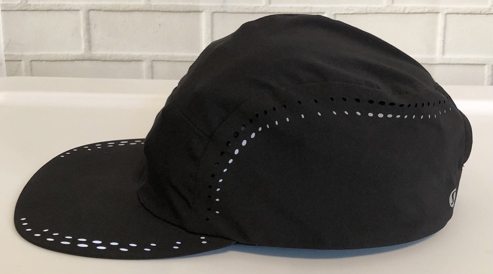 Lululemon Black Running Adjustable Athletic Hat Cap