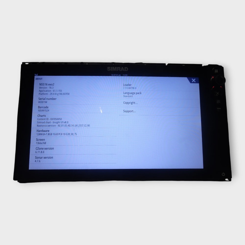 Simrad/NSS16 Evo2 16" Multifunction Display MFD Chartplotter (Tested Good)