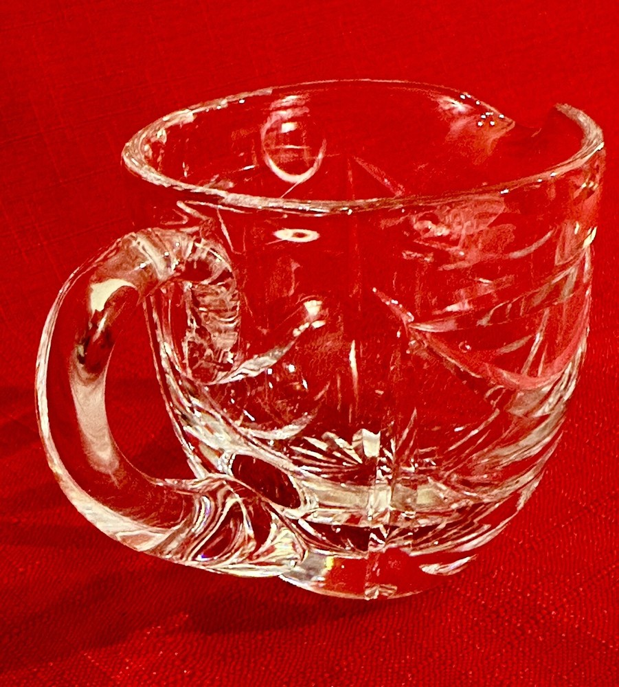 *ROYAL BRIERLEY* Crystal Creamer Pitcher Swag pattern drape EXCEL! 2 3/4"