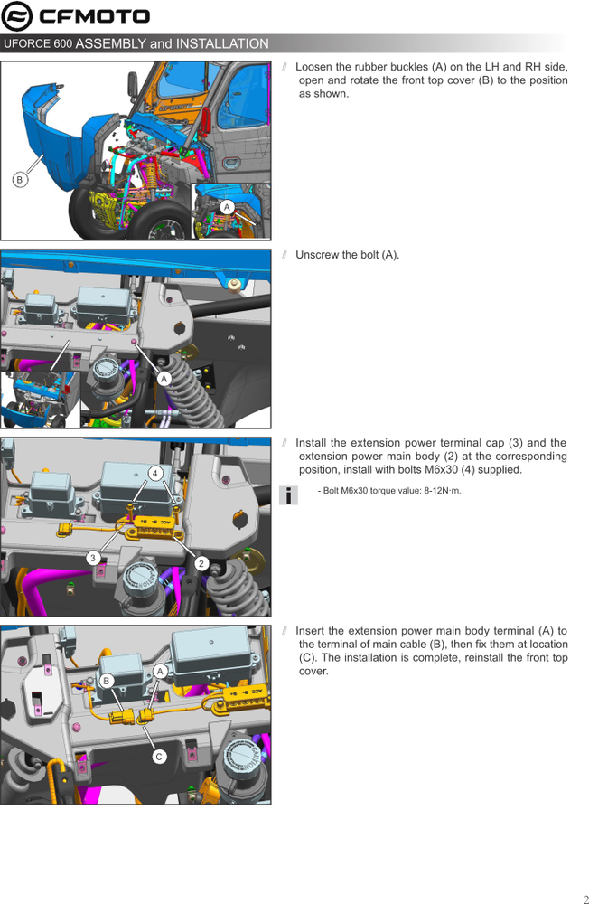 CFMOTO Bus Bar Accessory Kit, OEM (5ASV-800200-5000)
