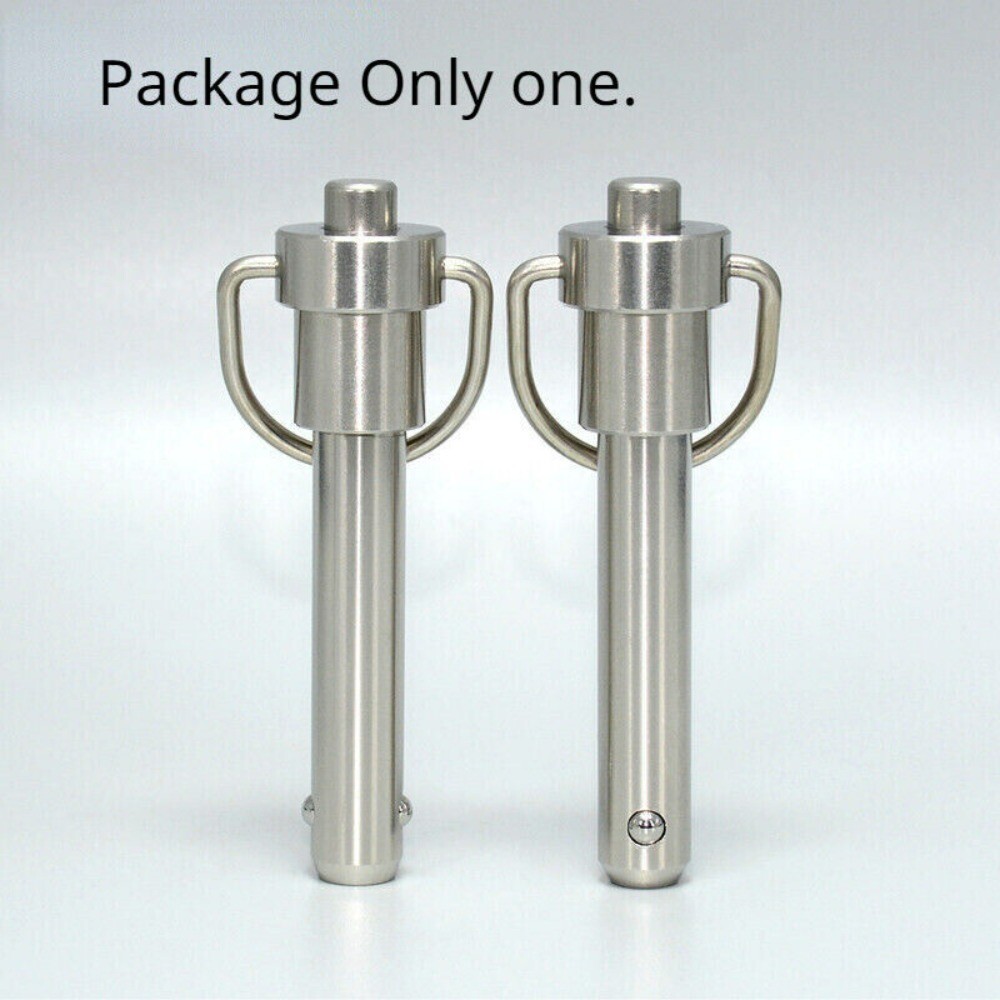 1p Quick Release Pin Bolt Ball Head Quick Lock Pin Plug w/Ring Handle Pull Steel
