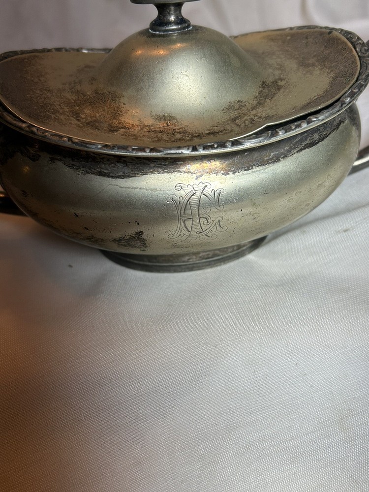 Vintage Silver plate Sugar Bowl WM Mounts