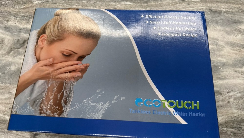 ECOTOUCH Tankless Water Heater Electric 6.5kW 240V Instant Hot Water Black