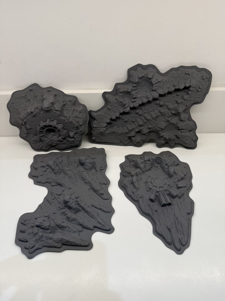 Warhammer 40k Moonscape Blastscape Craters Terrain Set - 4 Pieces