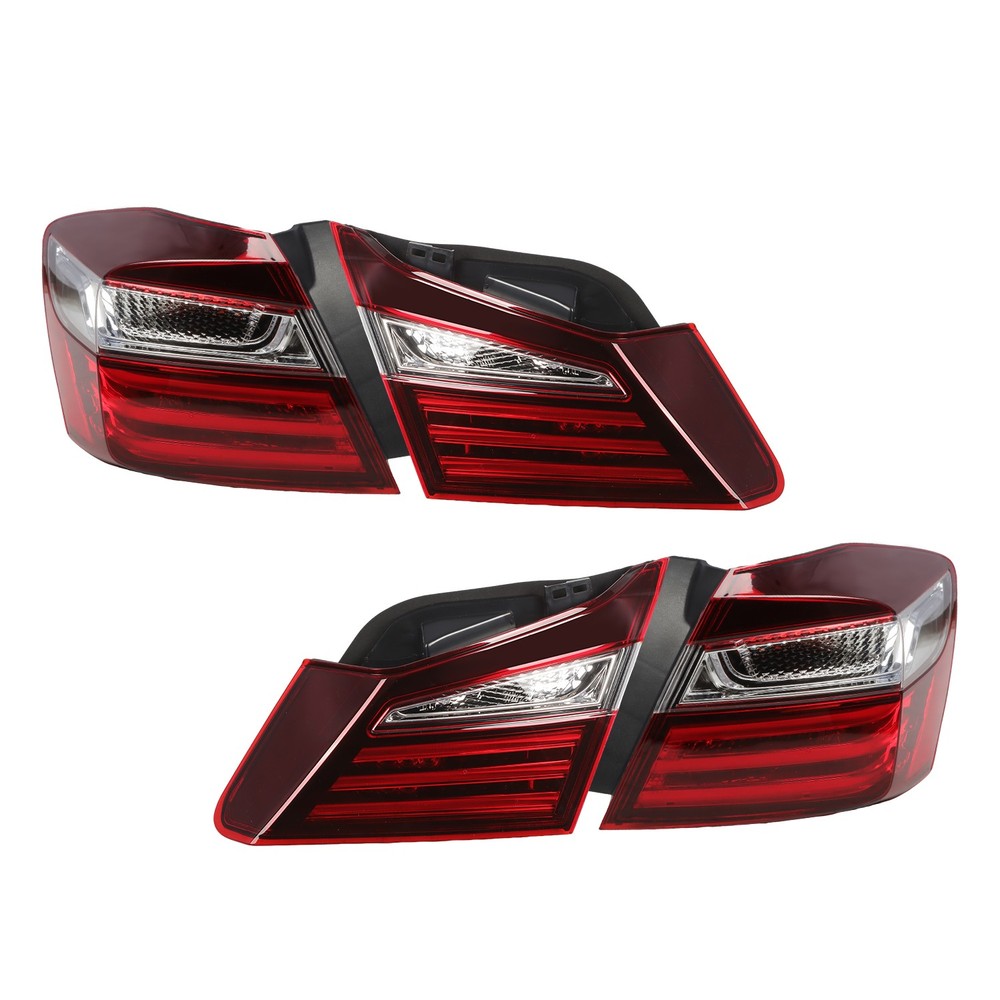 For 2016-2017 Honda Accord Left & Right Inner & Outer Rear Light 4PCS Tail Light