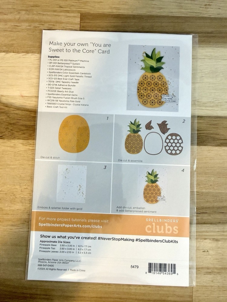 Spellbinders - Stitched Pineapple - DOMST-MAY24