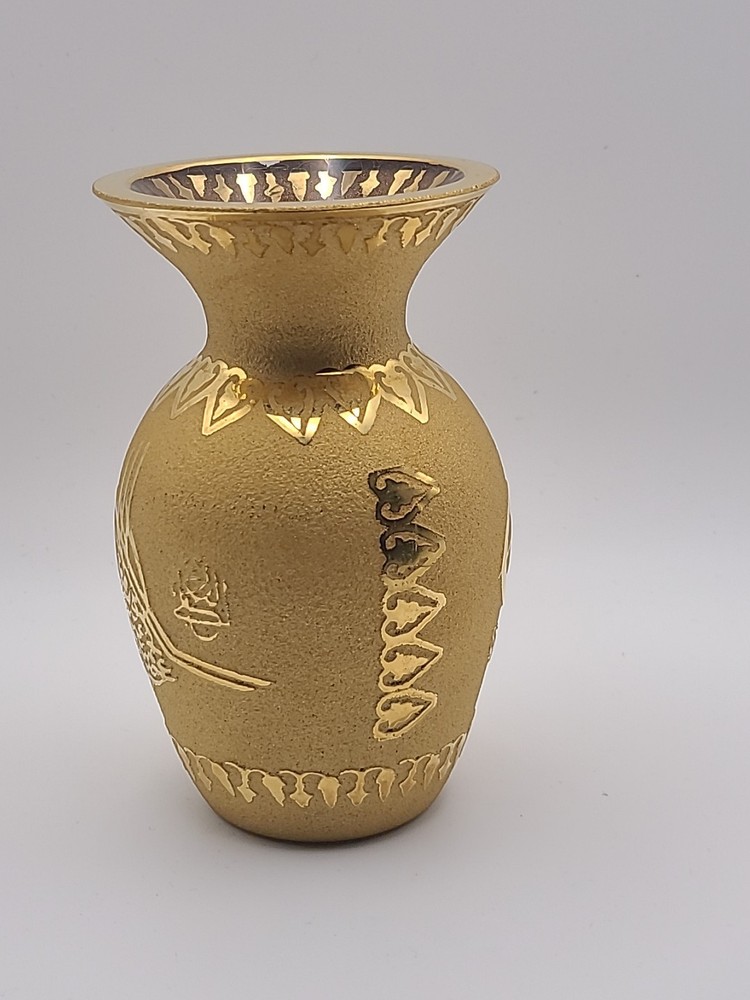 Turkish Goldini small vase 5" See Details